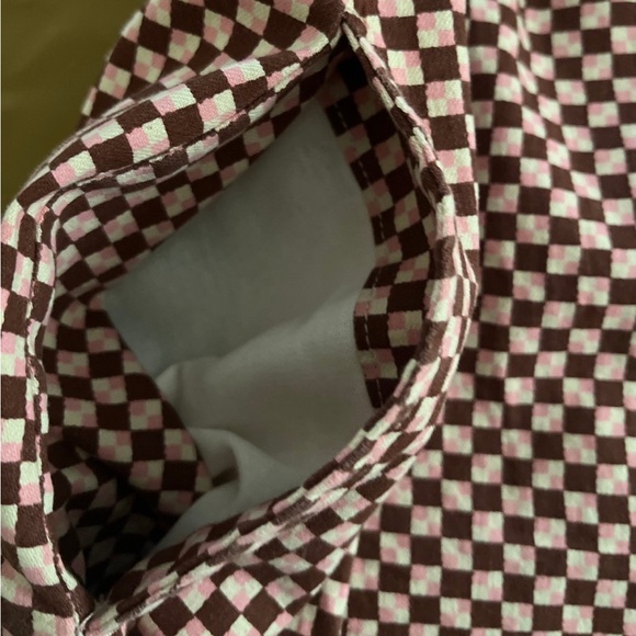 New Levi’s checkered spaghetti strap casual mini dress size L - Picture 7 of 14